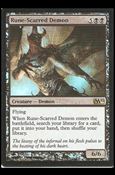 Magic the Gathering: 2012 Core Set (Base Set) card 106-B Rune-Scarred Demon (Foil)