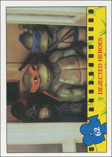Teenage Mutant Ninja Turtles Movie (Base Set) card 62 Dejected Heroes