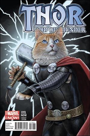 Thor: God of Thunder issue 19-D Jennifer Parks Animal Cover