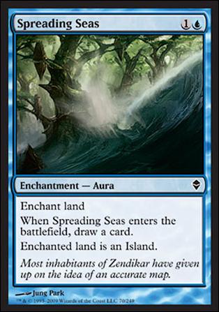 Magic The Gathering: Zendikar (Base Set) card 70 Spreading Seas