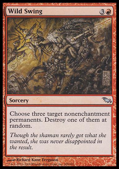 Magic the Gathering: Shadowmoor (Base Set) card 108 Wild Swing