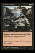 Magic the Gathering: Portal (Base Set) card 116 Virtue's Ruin