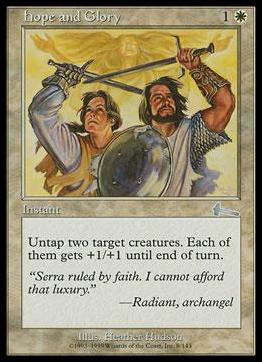 Magic the Gathering: Urza's Legacy (Base Set) card 9 Hope and Glory