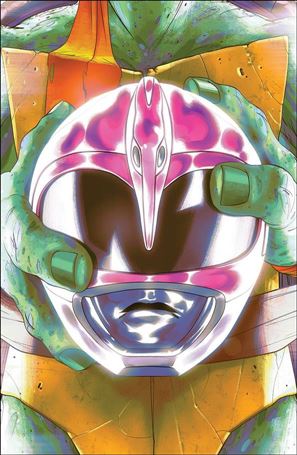 Mighty Morphin Power Rangers/Teenage Mutant Ninja Turtles issue 4-C Goni Montes Michelangelo Cover