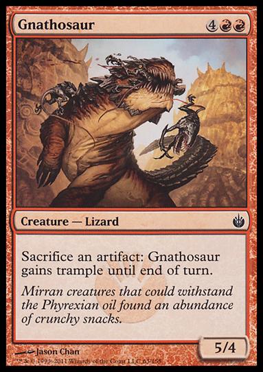 Magic the Gathering: Mirrodin Besieged (Base Set) card 63 Gnathosaur