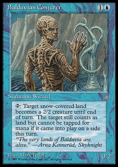Magic the Gathering: Ice Age (Base Set) card 58 Balduvian Conjurer