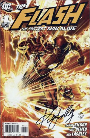 Flash: The Fastest Man Alive (2006) issue 1-C DF Ken Lashley Cover (Signed by Lashley) 1/1000