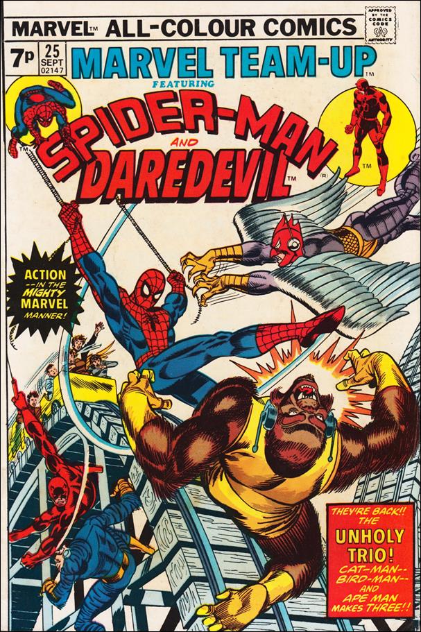 Marvel Team-Up (1972) issue 25-B UK Price Cover