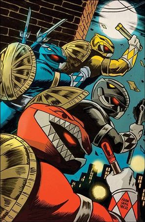 Mighty Morphin Power Rangers / Teenage Mutant Ninja Turtles II issue 1-M Francesco Francavilla Virgin 1:100 Cover 