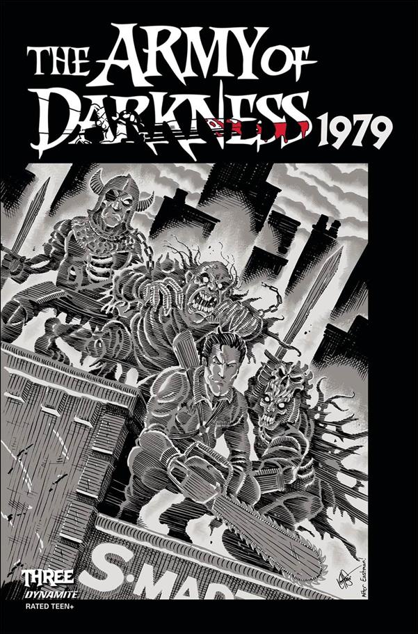 Army of Darkness 1979 issue 3-H Ken Haeser 1:11 Black & White Cover
