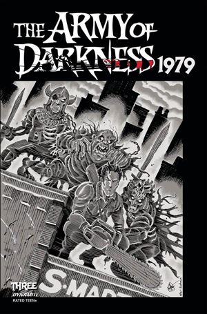 Army of Darkness 1979 issue 3-H Ken Haeser 1:11 Black & White Cover