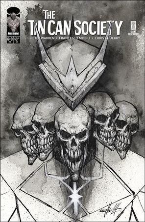 Tin Can Society issue 6-B Jonathan Wayshak B&W 1:15 Cover