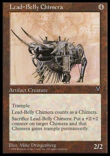 Magic the Gathering: Visions (Base Set) card 148 Lead-Belly Chimera