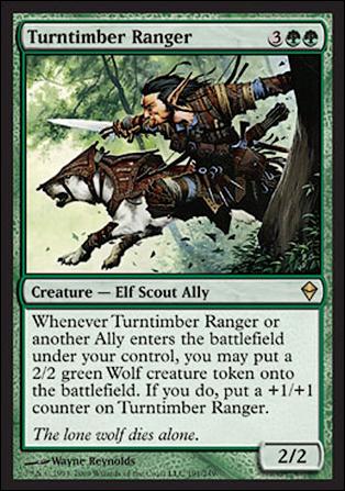 Magic The Gathering: Zendikar (Base Set) card 191 Turntimber Ranger