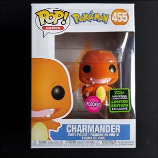 POP! Games figure 455-D Charmander (Flocked Spring Convention Exclusive)