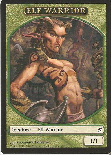 Magic the Gathering: Lorwyn (Token Subset) card 9 Elf Warrior