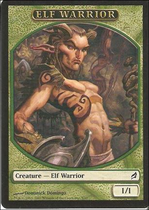 Magic the Gathering: Lorwyn (Token Subset) card 9 Elf Warrior
