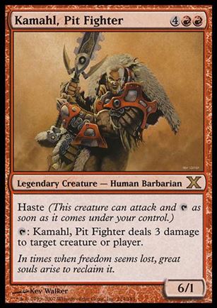 Magic the Gathering: 10th Edition (Base Set) card 214 Kamahl, Pit Fighter