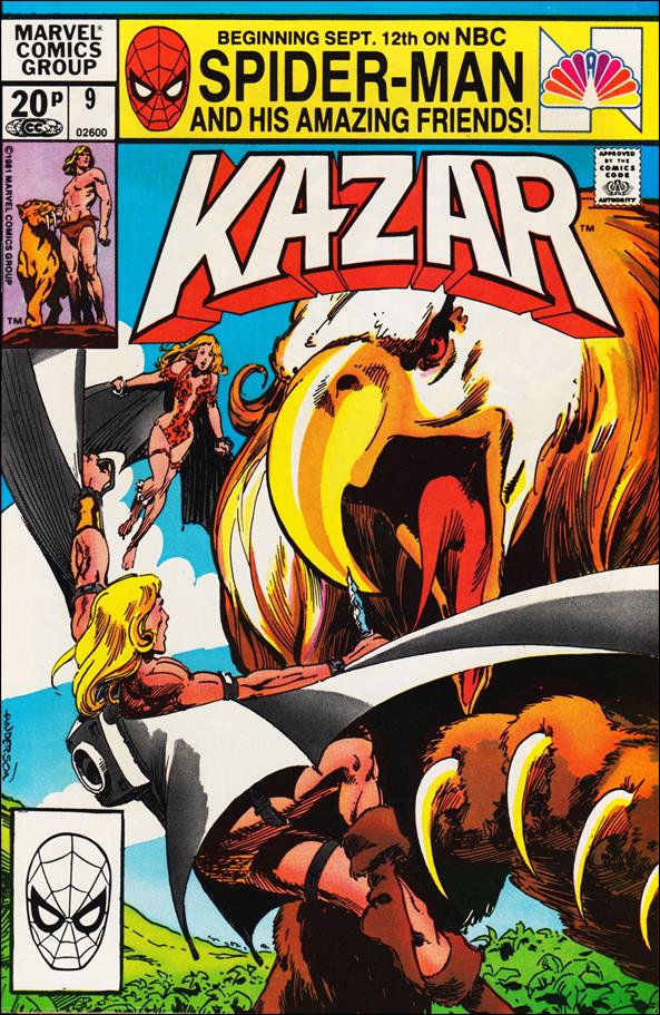 Ka-Zar the Savage issue 9-C UK Price Cover