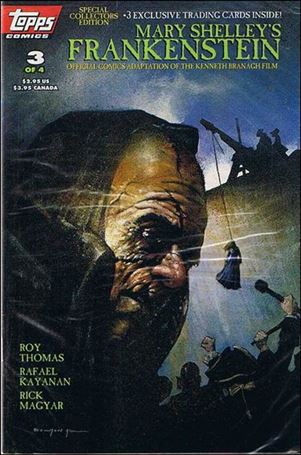 Mary Shelley's Frankenstein issue 3 Polybagged John Bolton Cover with Trading Cards