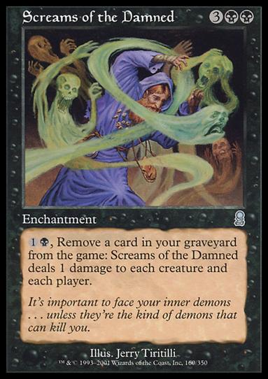 Magic the Gathering: Odyssey (Base Set) card 160 Screams of the Damned