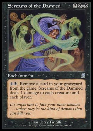 Magic the Gathering: Odyssey (Base Set) card 160 Screams of the Damned