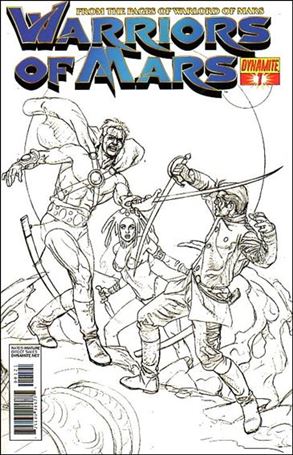 Warriors of Mars issue 1-B Joe Jusko 1:10 Sketch Cover