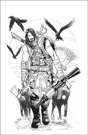 BRZRKR issue 9-H Humberto Ramos 1:100 Black & White Virgin Cover