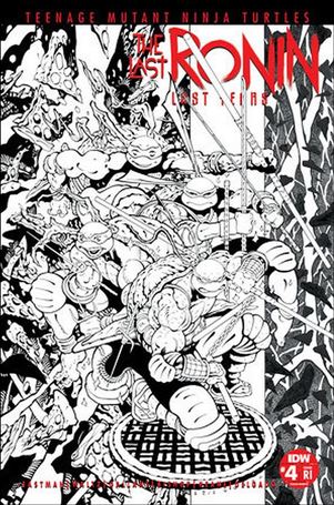 Teenage Mutant Ninja Turtles: The Last Ronin–The Lost Years issue 4-E Tradd Moore B\W 1:50 variant