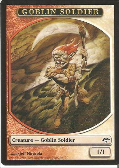 Magic the Gathering: Eventide (Token Subset) card 7 Goblin Soldier