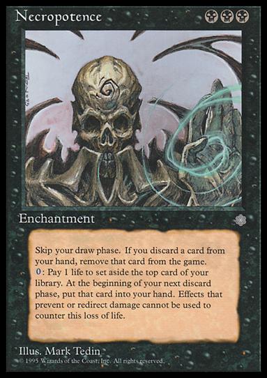 Magic the Gathering: Ice Age (Base Set) card 154 Necropotence