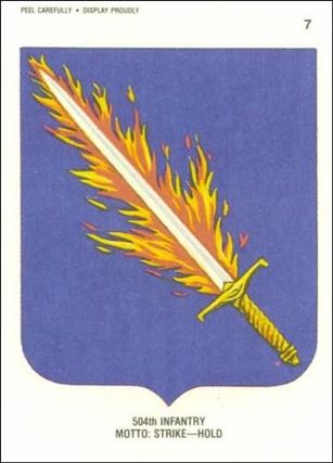 Desert Storm: Series 1 (Sticker Subset) card 7 504th Infantry