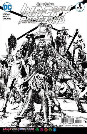 Wacky Raceland issue 1-E Leonardo Manco Adult Coloring Book Cover