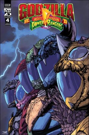 Godzilla vs the Mighty Morphin Power Rangers II issue 4-B Alex Sanchez Cover