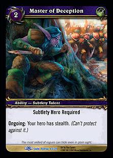 World of Warcraft: Through the Dark Portal (Base Set) card 83 Master of Deception