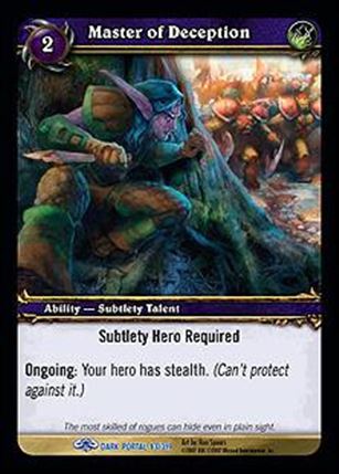 World of Warcraft: Through the Dark Portal (Base Set) card 83 Master of Deception