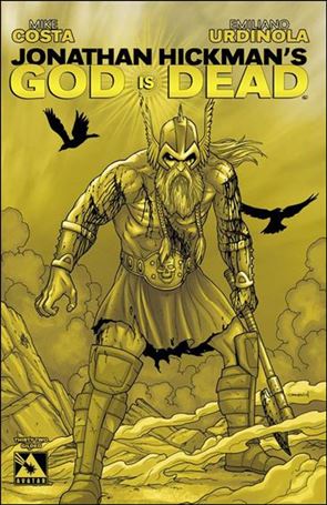 God is Dead issue 32-F Jacen Burrows 1:3 Gilded Cover