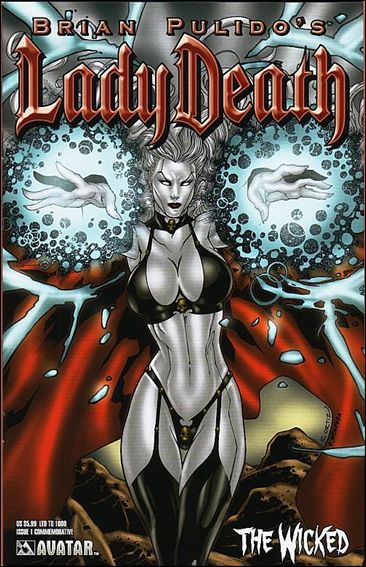 Brian Pulido's Lady Death: The Wicked issue 1-G Commemorative Cover 1/1000