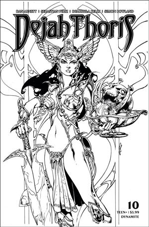 Dejah Thoris (2019) issue 10-F Roberto Castro 1:7 Black & White Cover