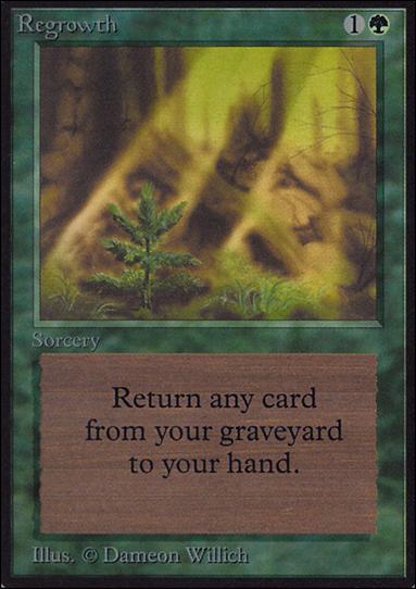 Magic the Gathering: Limited Edition Alpha (Base Set) card 214 Regrowth