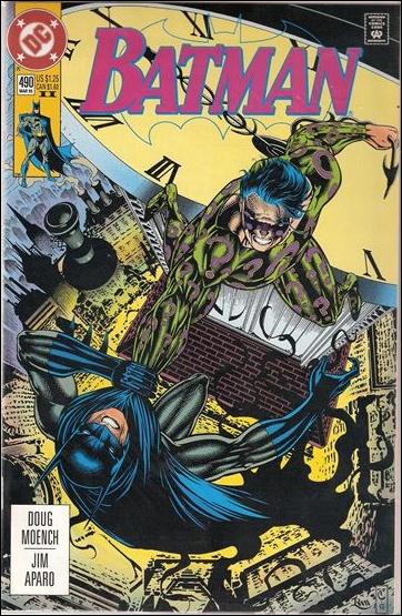 Batman (1940) issue 490-B Purple Logo (2nd Printing)