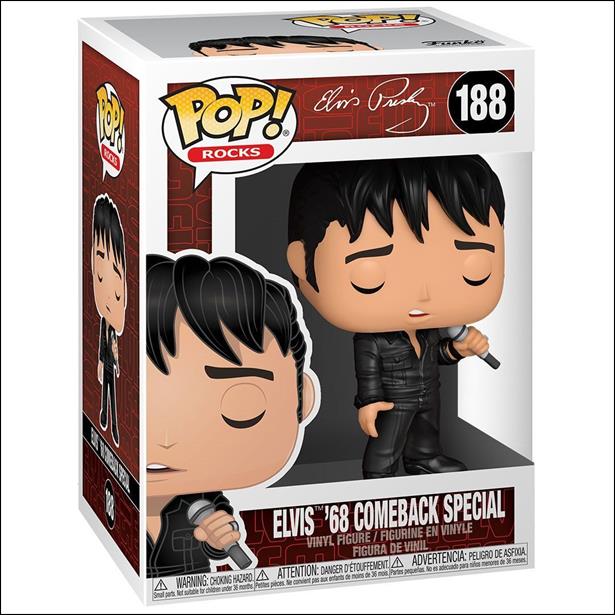 Pop! Rocks figure 188 Elvis '68 Comeback Special 