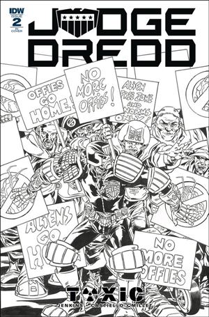 Judge Dredd: Toxic issue 2-C Mark Buckingham 1:10 Black & White Cover