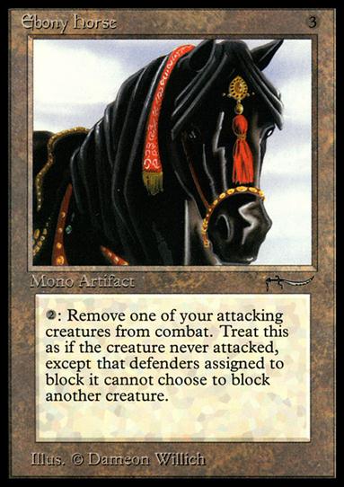 Magic the Gathering: Arabian Nights (Base Set) card 62 Ebony Horse