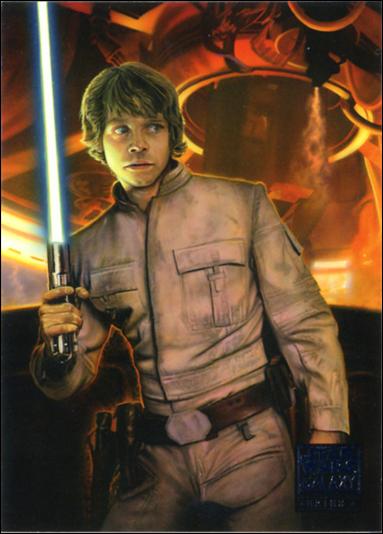 Star Wars Galaxy: Series 4 (Base Set) card 2 Luke Skywalker