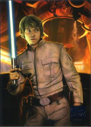 Star Wars Galaxy: Series 4 (Base Set) card 2 Luke Skywalker