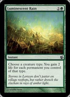 Magic the Gathering: Morningtide (Base Set) card 129 Luminescent Rain