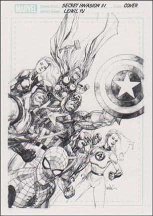 Marvel Universe 2011 (Artist Draft Subset) card AD8 Secret Invasion #1