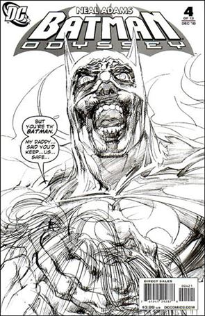 Batman: Odyssey (2010) issue 4-B Black and White 1:25 Cover