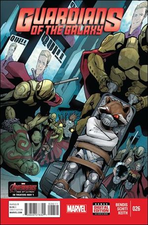 Guardians of the Galaxy (2013) issue 26 Valerio Schiti Cover